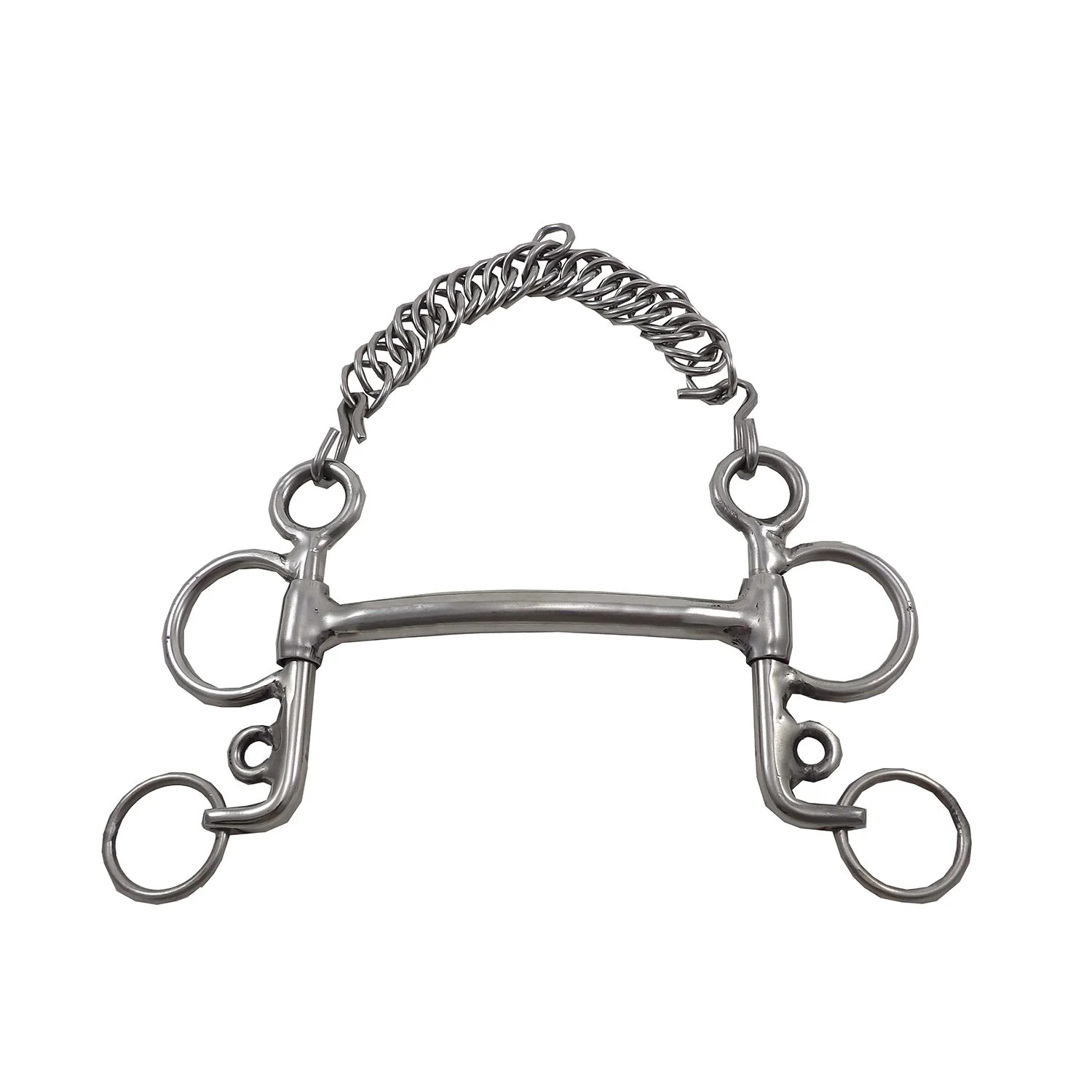 tcr-4393-7-1772140150.webp Freno pelham recto pata corta de acero inoxidable - Image 1