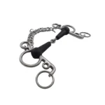 Freno pelham pata corta con embocadura de goma - Image 3