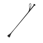 Fusta para salto de cuero con botón trenzado - Image 4