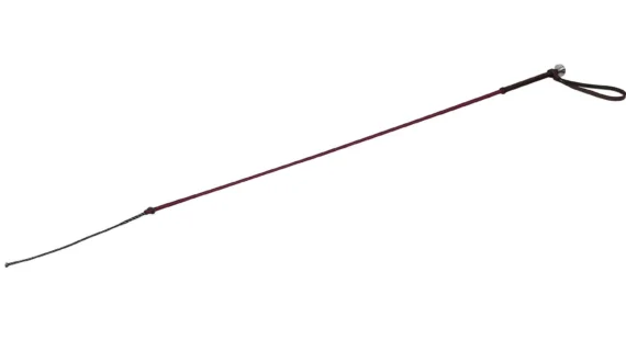 Fusta para polo de nylon con mango de cuero y virola de metal