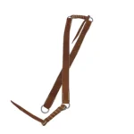 Pegual de cuero crudo 4 argollas de acero inoxidable