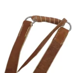 Pegual de cuero crudo 4 argollas de acero inoxidable - Image 3