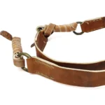 Pegual de cuero crudo 4 argollas de bronce - Imagen 2