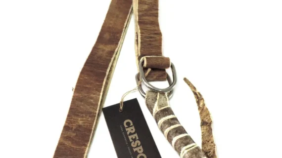 Pegual de cuero crudo 2 argollas