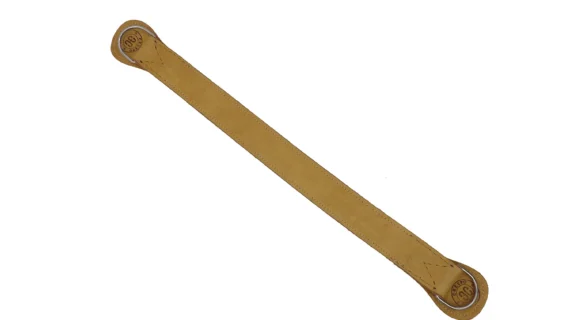 Tapa pegual forrada color óxido.