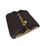 Recadito armado de vaqueta con mandil de lana cocido - Image 2