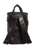 Porta termo mochila de cuero liso - Image 3