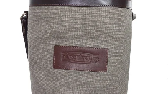 Porta termo morral de lona panamá