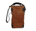 Porta termo morral de cuero liso - Imagen 2