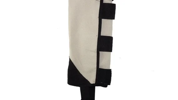 Polainas de lona cruda con abrojo