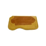 Mandil de gel con descarne color óxido