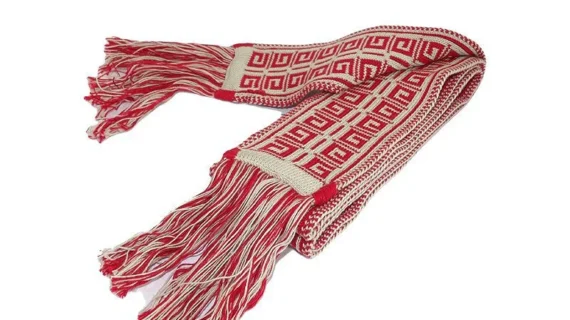 Faja de algodón motivo guarda griega para niño