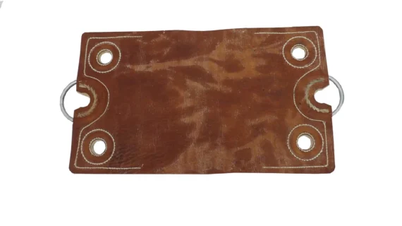 Encimera de cuero crudo 4 argollas