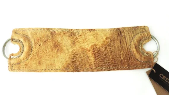 Encimera de cuero crudo patera corta