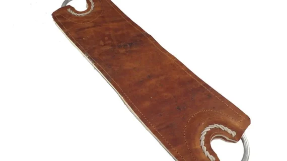 Encimera de cuero crudo patera larga