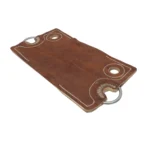 Encimera de cuero crudo patera con argolla - Image 2