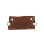 Encimera de cuero crudo patera con argolla