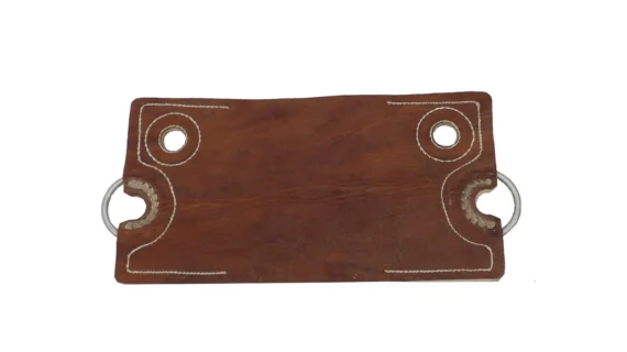 Encimera de cuero crudo patera con argolla