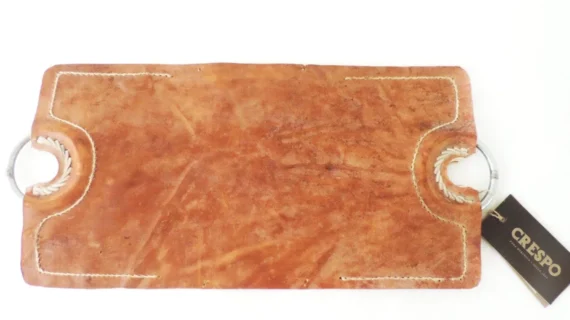 Encimera de cuero crudo patera sin argolla