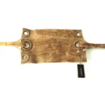 Encimera de cuero crudo 4 argollas con correones