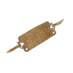 Encimera de cuero crudo sobado 4 argollas con correones