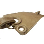 Encimera de cuero crudo sobado 4 argollas embutidas con correones - Image 2