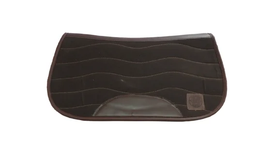 Sudadera de fieltro de lana forrada en lona color marrón