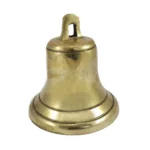 Campana mediana de bronce pulido