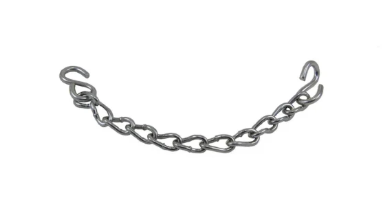 Barbada de hierro niquelado con ganchos