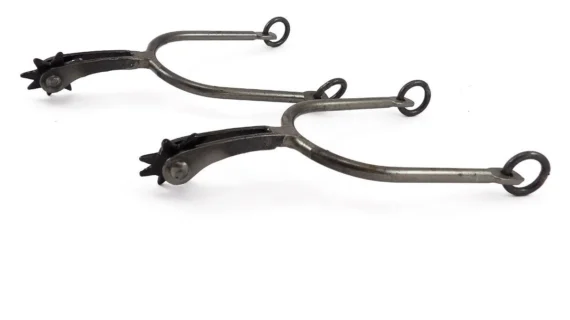 Espolines de hierro pulido pihuelo largo