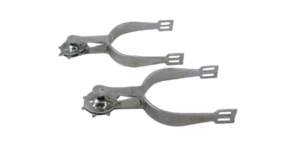 Espuelas de hierro niquelado para baile