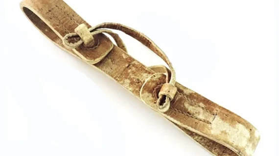 Maneas de cuero crudo tramposa