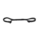 Maneas retorcidas de hilo negro para patas