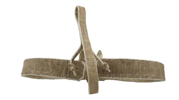 Manea de cuero crudo sobado tramposa