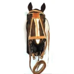 Juego 4 piezas de cuero crudo doble cosido con tiento - Image 5