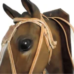 Juego 4 piezas de cuero crudo doble cosido con tiento - Image 3