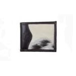 Billetera de cuero vacuno con pelo