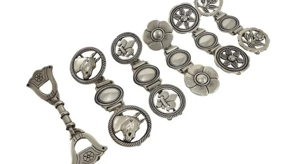 Yunta de alpaca grande calada