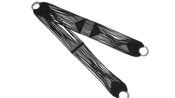 Juego de cincha y sobrecincha de hilo negro torcido