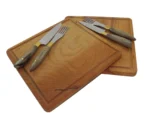 Set de asado para dos personas con tabla cuadrada - Image 4