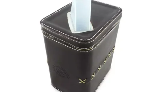 Yerbero o azúcarero forrado en cuero Mediano Crespo