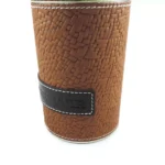 Yerbero o azúcarero de cuero redondo Chico Crespo - Image 3