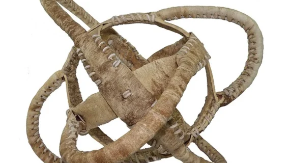 Manija de pato de cuero crudo sin pelota