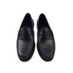Mocasín clásico fondo de goma con vincha negro