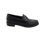 Mocasín clásico fondo de goma con vincha negro - Image 4