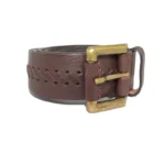 Cinto de cuero modelo balboa nevado marrón o negro