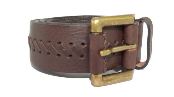 Cinto de cuero modelo balboa nevado marrón o negro