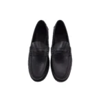 Mocasín clásico doble suela con vincha negro