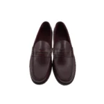 Mocasín clásico doble suela con vincha marrón