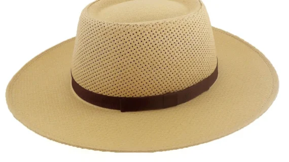 Sombrero pampa algodón ventilado ala 8 tostado